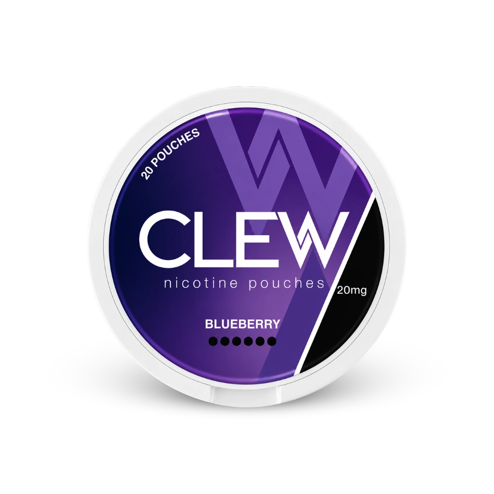 CLEW Blueberry 20mg – nikotinpárnák doboze