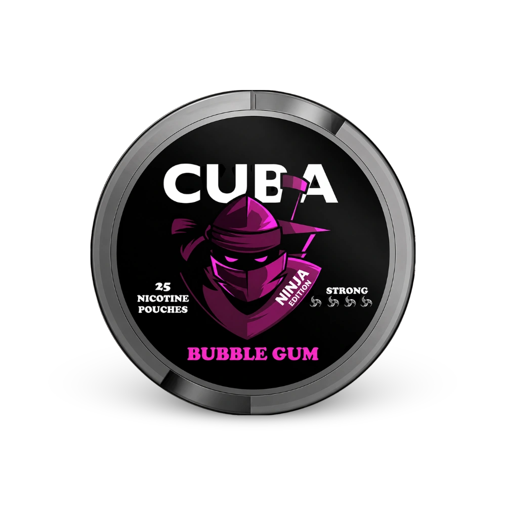 CUBA Ninja Bubble Gum Slim Strong – nikotin zsákok doboza