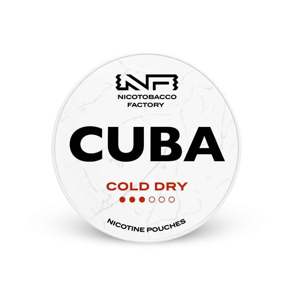 CUBA White Cold Dry – nikotinpárnák doboza