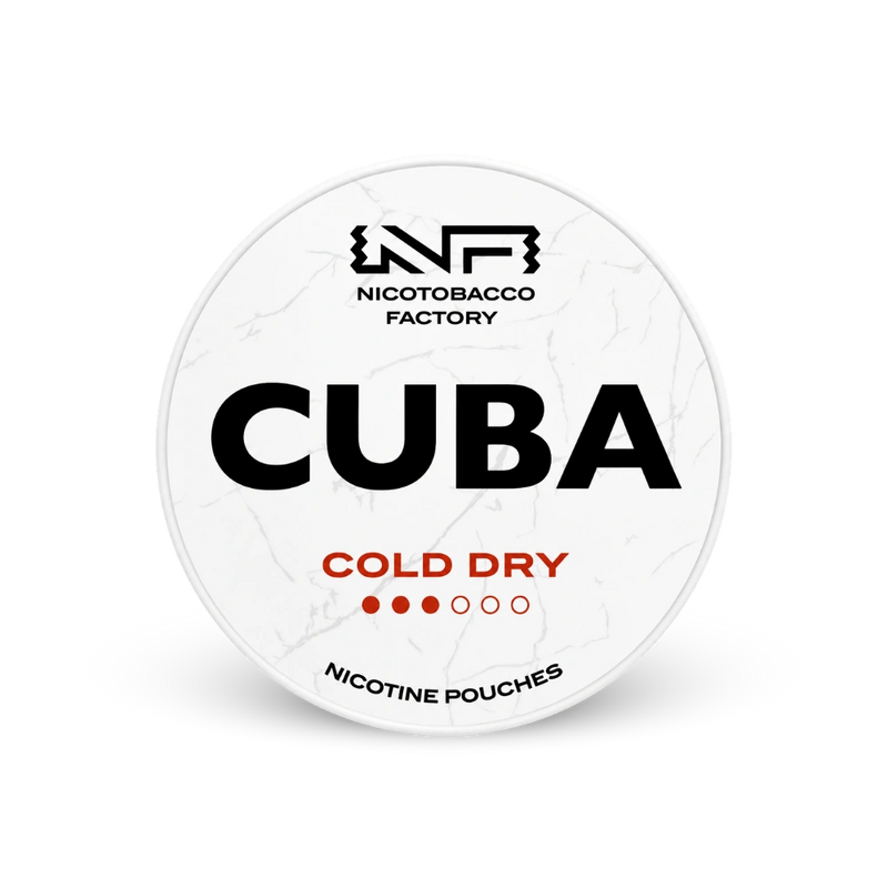 CUBA White Cold Dry – nikotinpárnák doboza