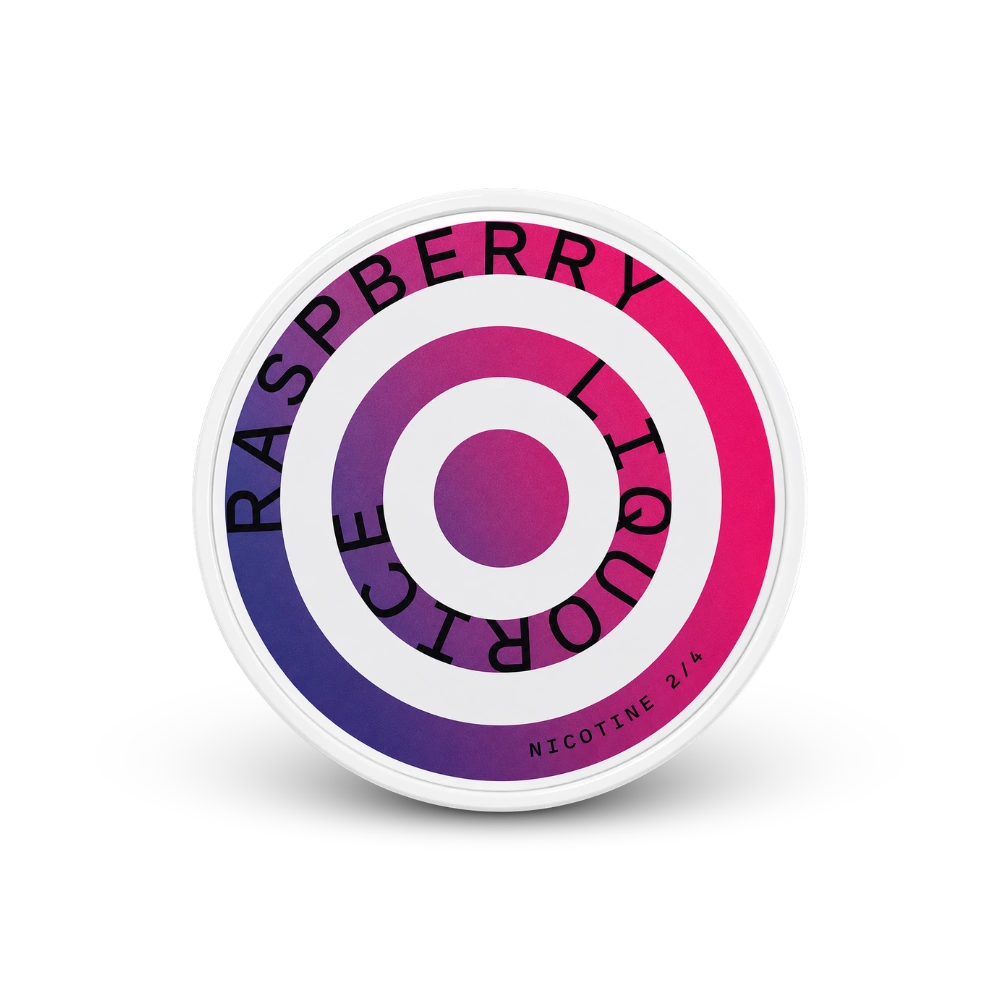 HELWIT Raspberry Liquorice Slim – nikotin zacskók doboza