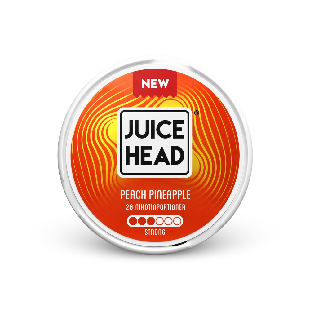 Juice Head Peach Pineapple Strong – nikotin zacskók doboza