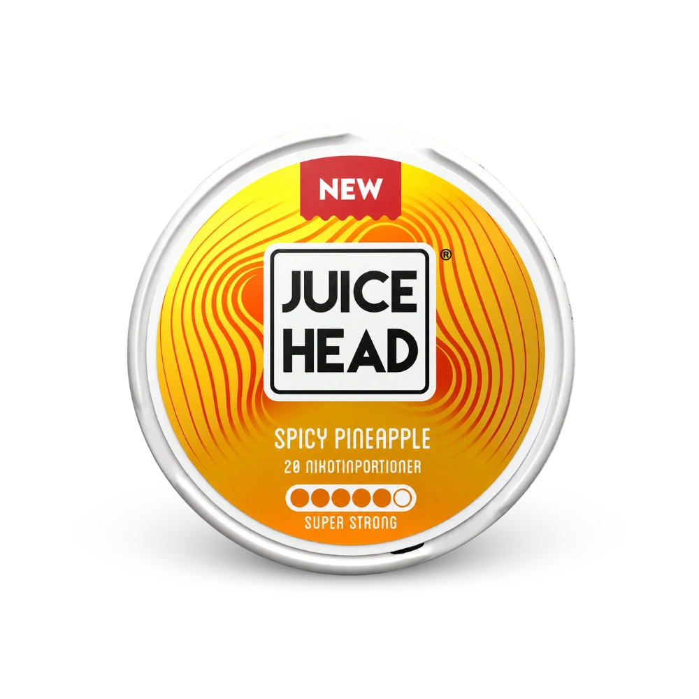 Juice Head Spicy Pineapple Super Strong – nikotin zacskók doboza