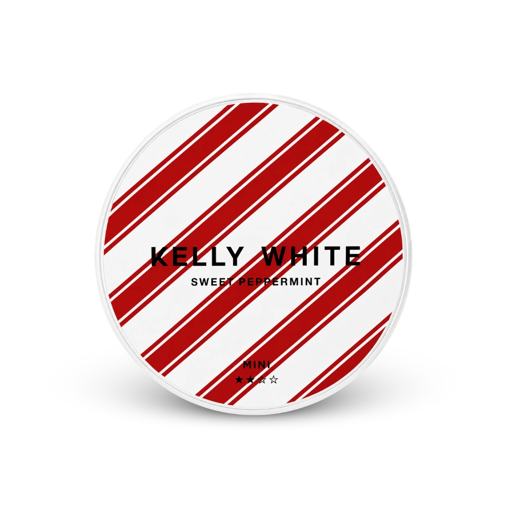 Kelly White Mini Sweet Peppermint – nikotin zacskók doboza