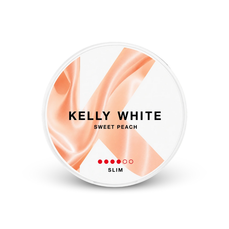 Kelly White Sweet Peach Slim Strong – nikotintasak doboza
