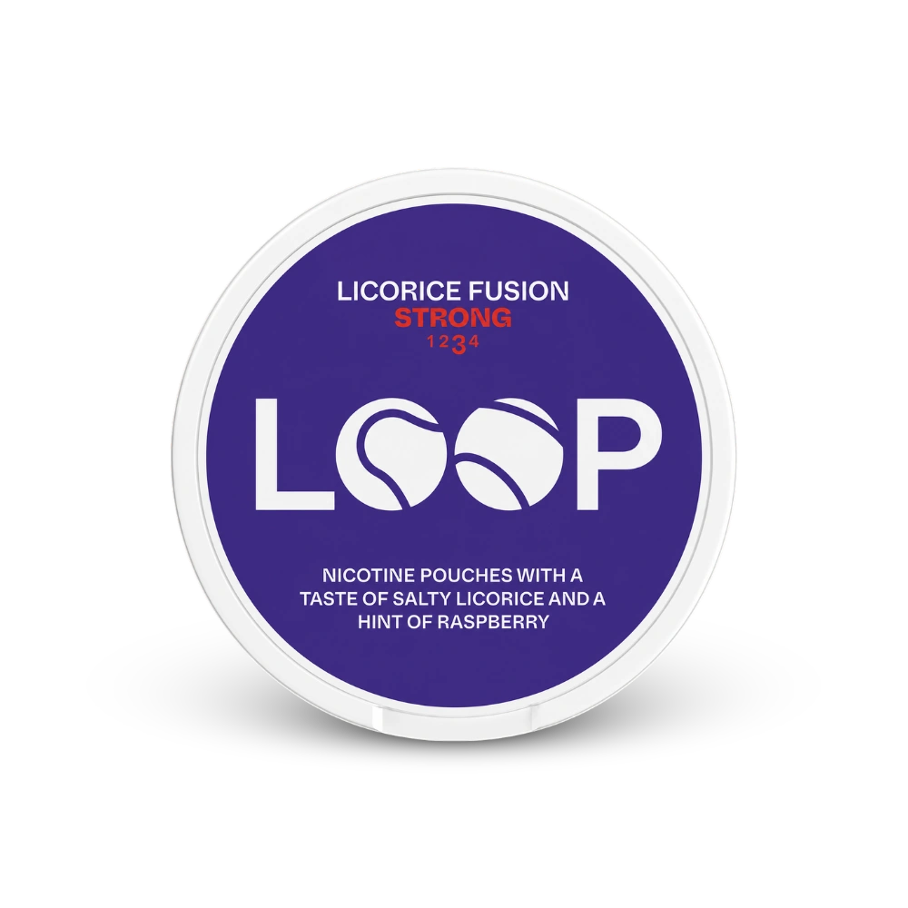 LOOP Licorice Fusion Strong – nikotinpárnák doboza
