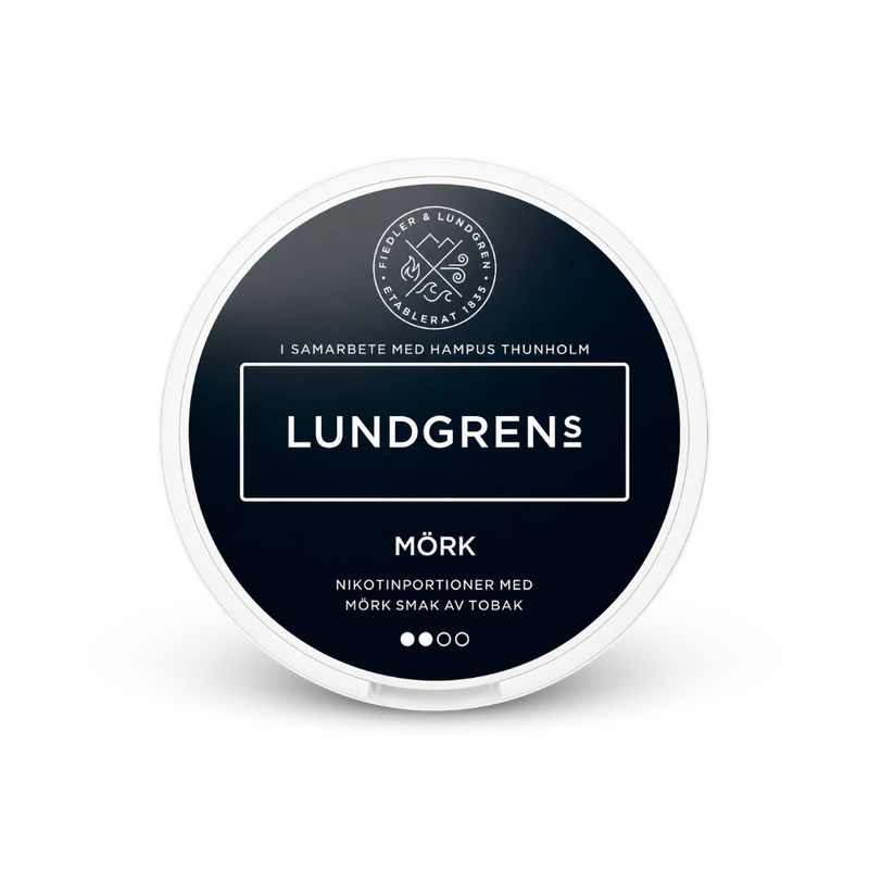 Lundgrens Mörk – nikotin tasak doboza