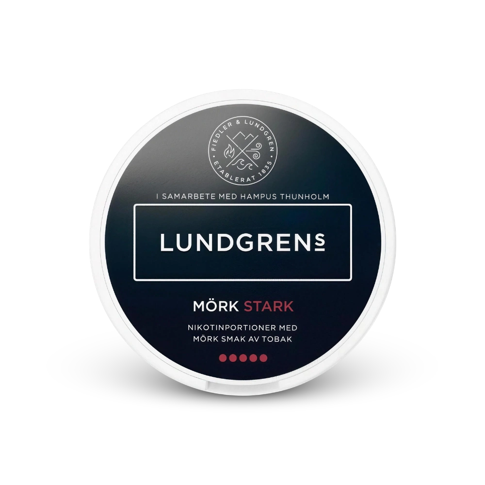 Lundgrens Mörk Stark – nikotin pouchok doboza