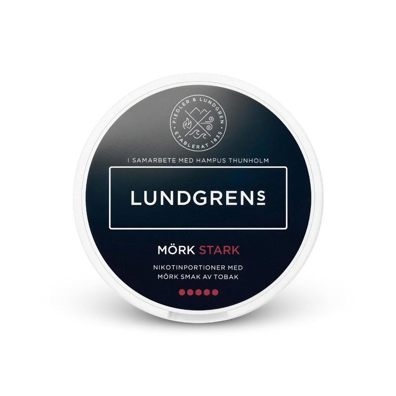 Lundgrens Mörk Stark – nikotin pouchok doboza