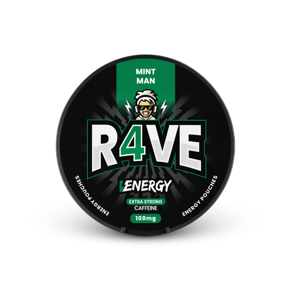 RAVE Energy Mint Man 100mg – nikotin tasak doboza