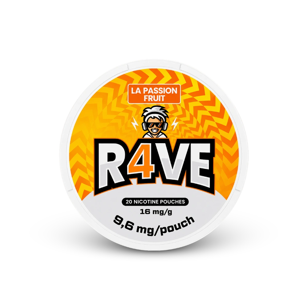 RAVE La Passion Fruit 16mg – nikotinpárna doboza