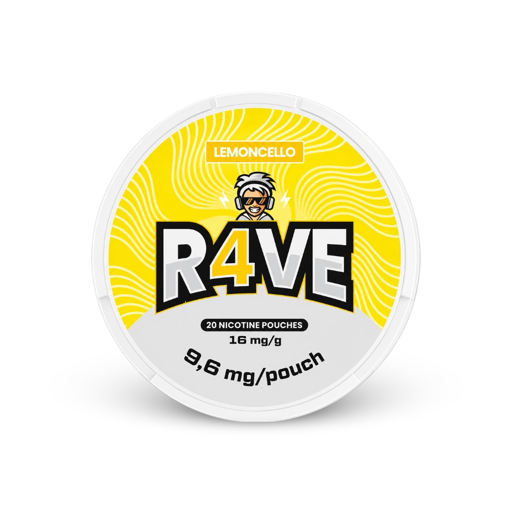RAVE Lemoncello 16mg – nikotin zacskók doboza