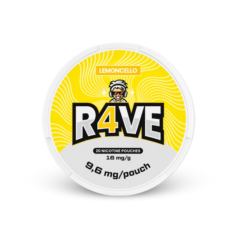 RAVE Lemoncello 16mg – nikotin zacskók doboza