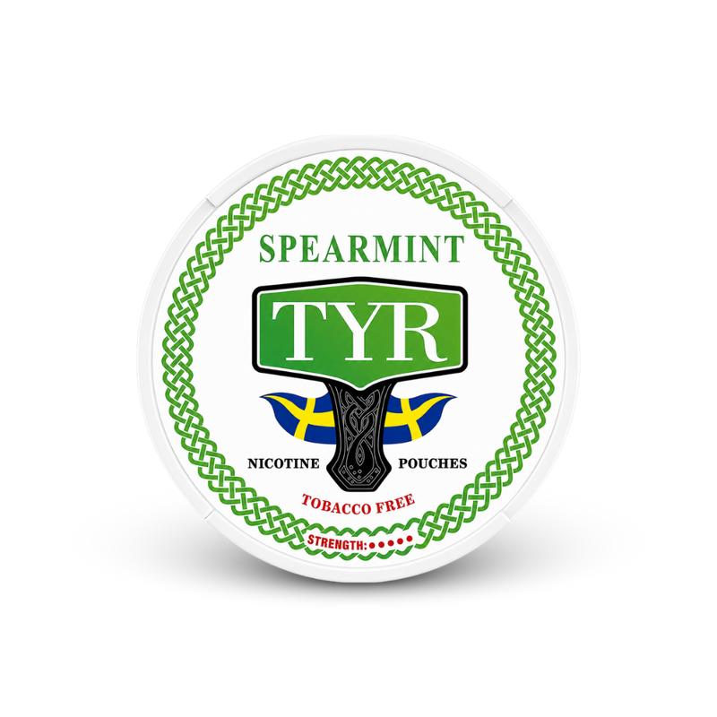 TYR SPEARMINT – nikotin zacskók doboza