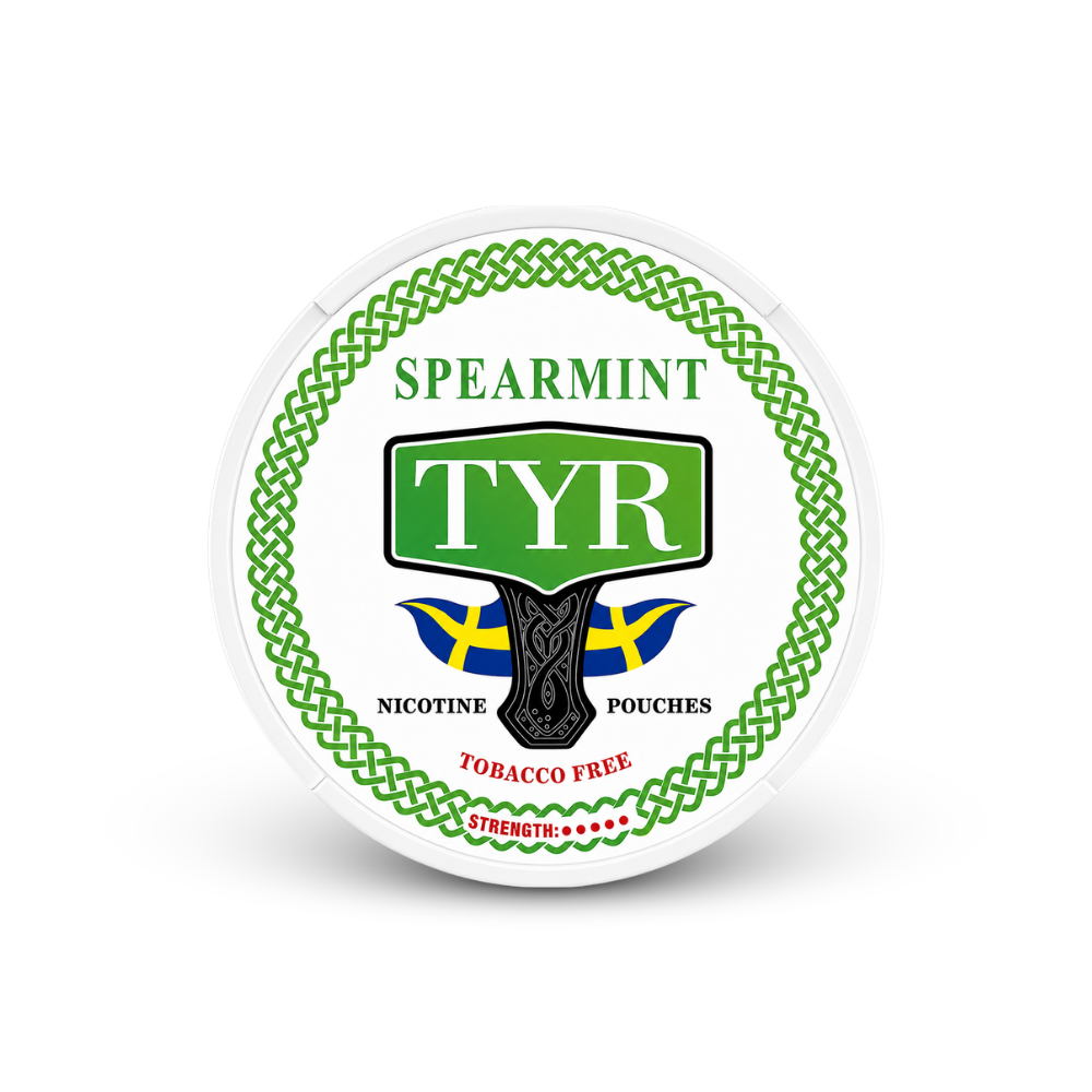 TYR SPEARMINT – nikotin zacskók doboza