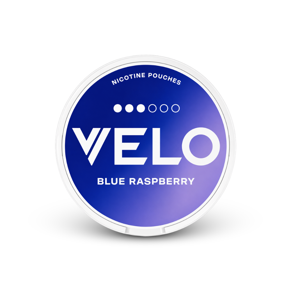 VELO Blue Raspberry – nikotinpárnák doboza