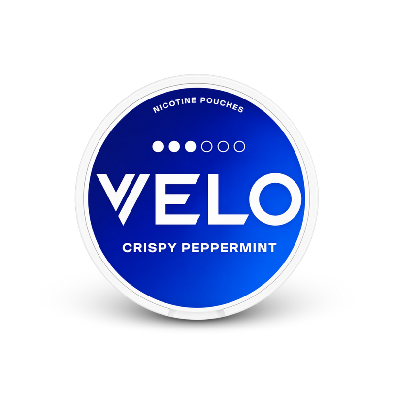 VELO Crispy Peppermint Mini – nikotin zacskók doboza