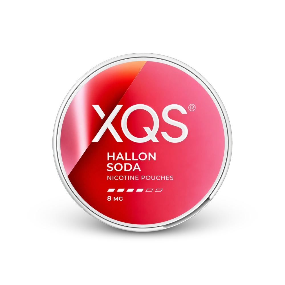 XQS Hallonsoda Strong – nikotinpárna doboza