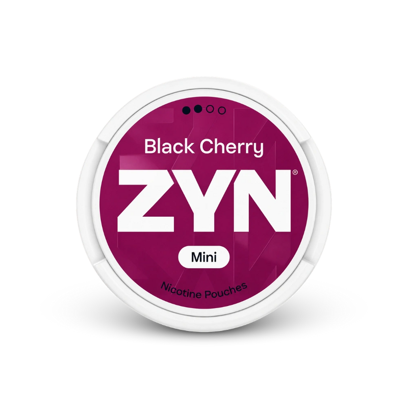 Zyn black cherry mini S2 – nikotin tasak doboza