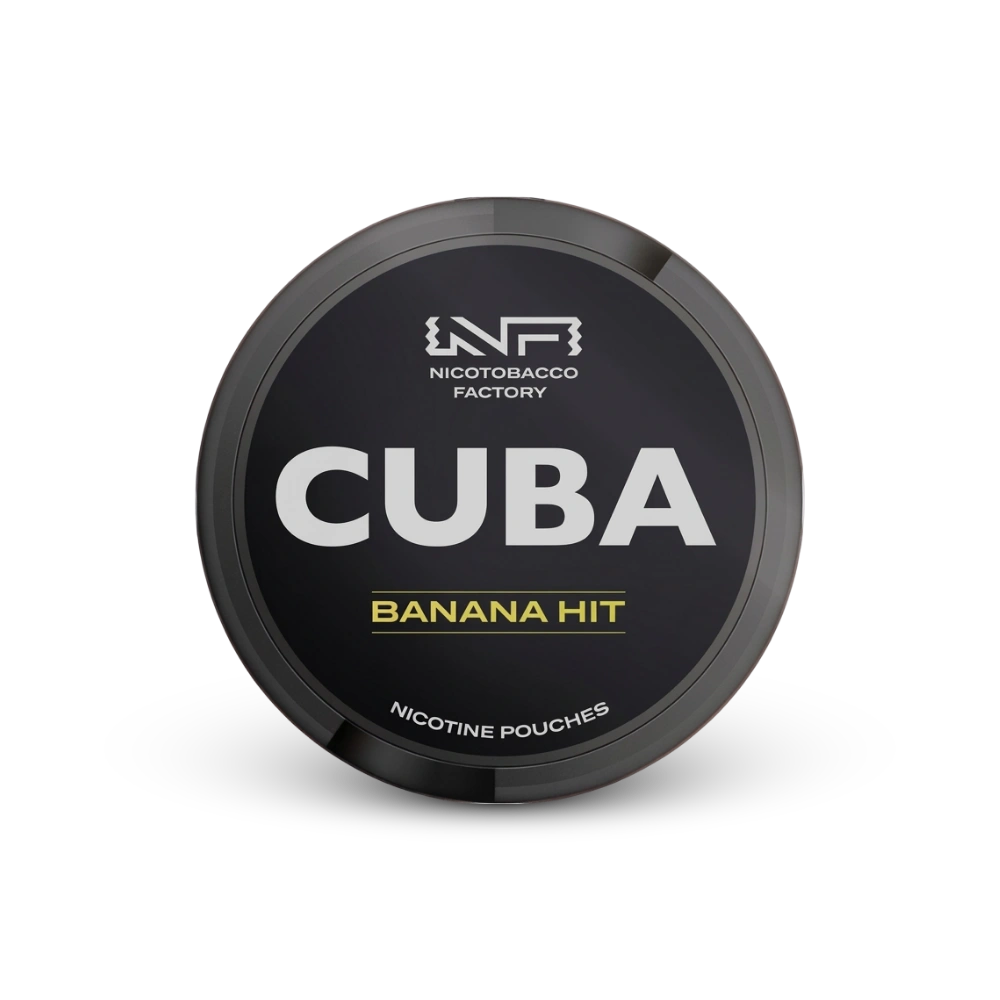 Cuba Black Banana Hit – nikotin zacskók doboza