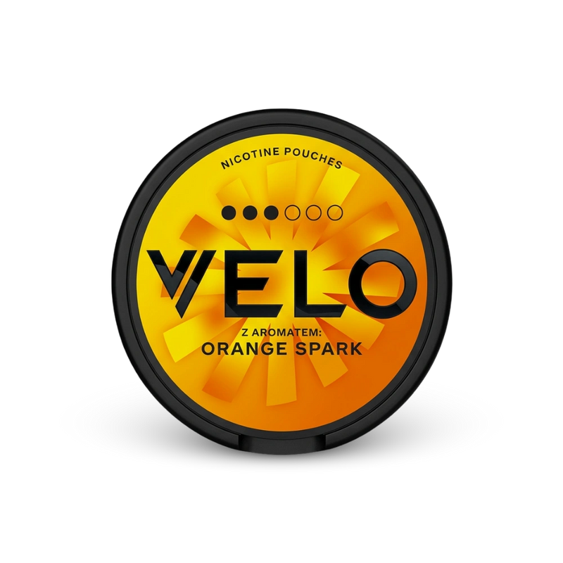 VELO Orange Spark – nikotin tasak doboza