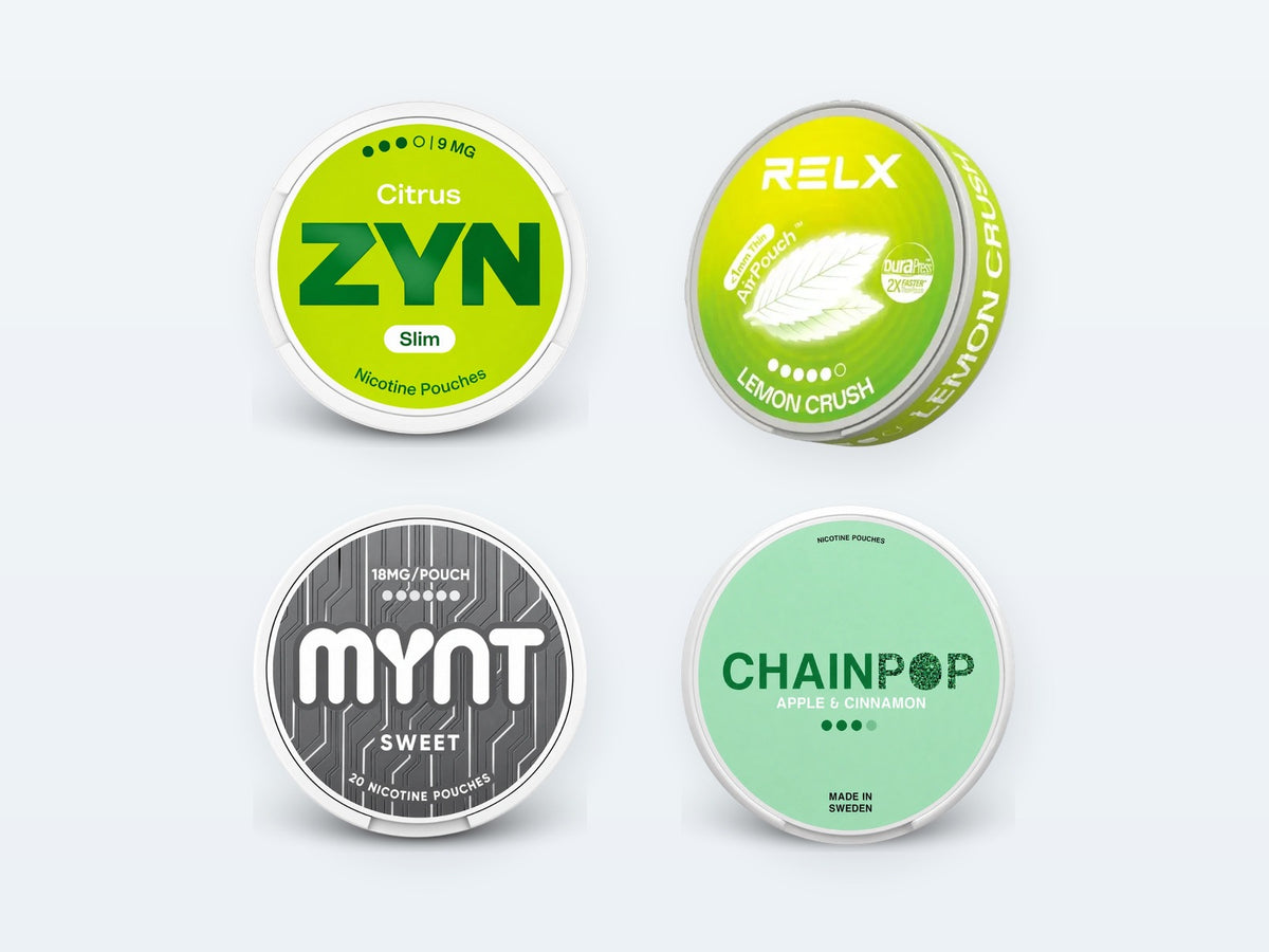 Nicotine pouches: ZYN, RELX, MYNT, Chainpop