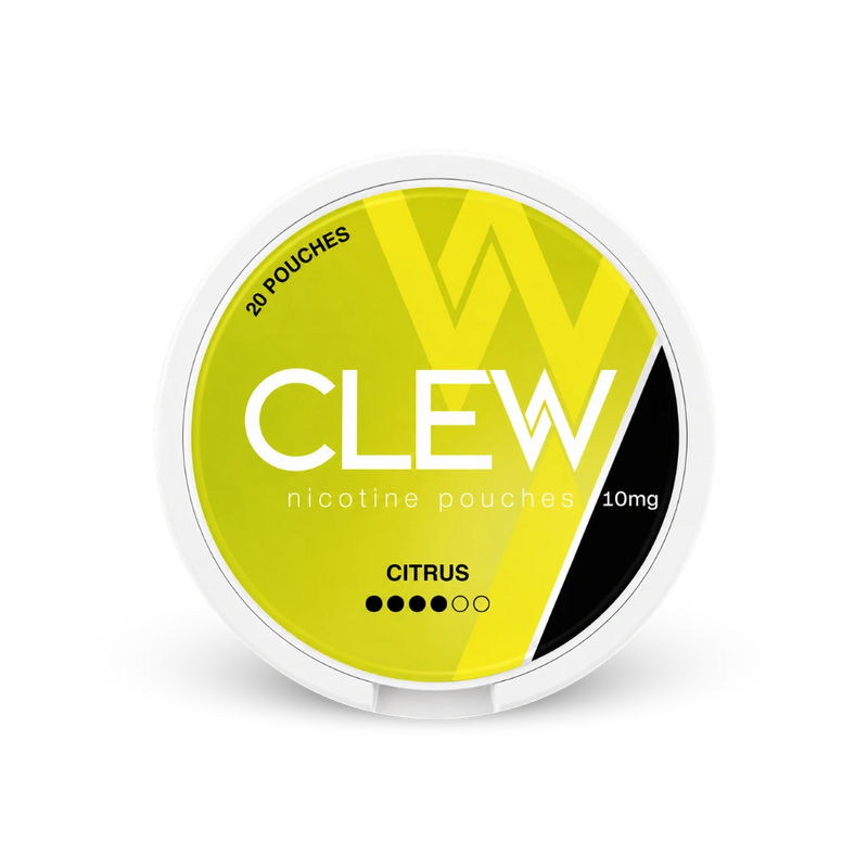 CLEW Citrus 10mg – nikotin zacskók doboza