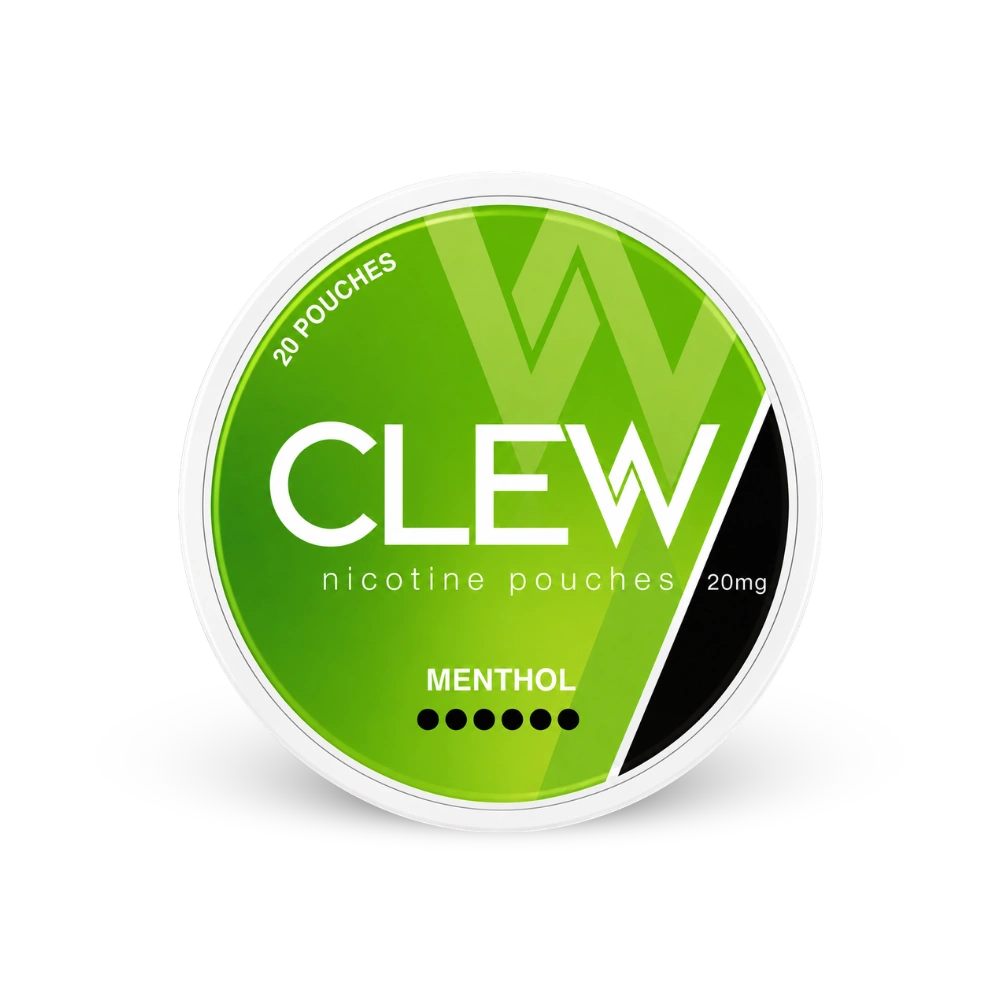 CLEW Menthol 20mg – nikotin zacskók doboza