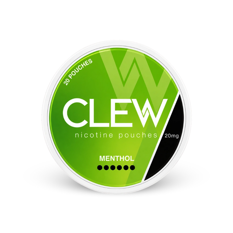 CLEW Menthol 20mg – nikotin zacskók doboza
