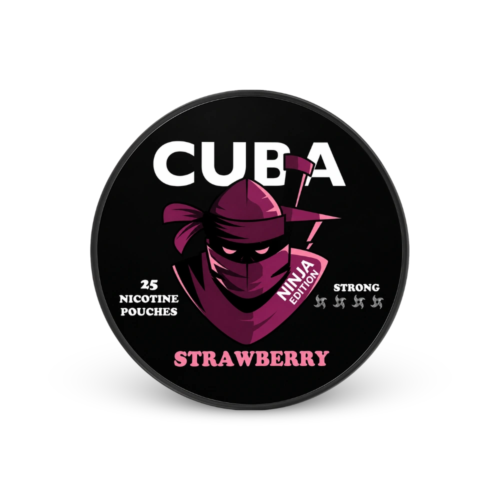 CUBA Ninja Strawberry Strong – nikotin tasak doboza