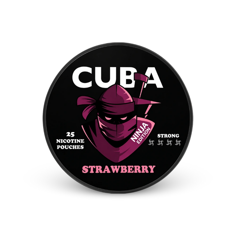 CUBA Ninja Strawberry Strong – nikotin tasak doboza
