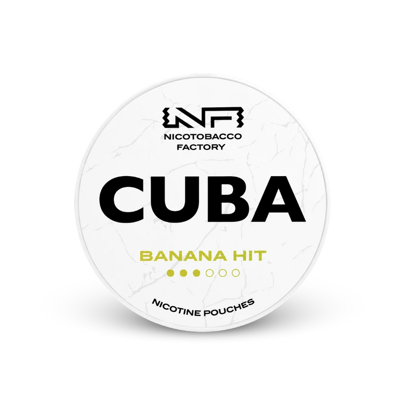 CUBA White Banana Hit – nikotin tasak doboza