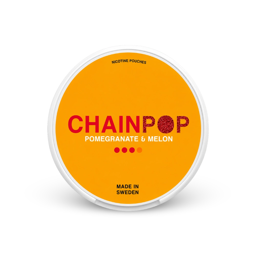Chainpop Pomegranate Melon – nikotinzacskók doboza