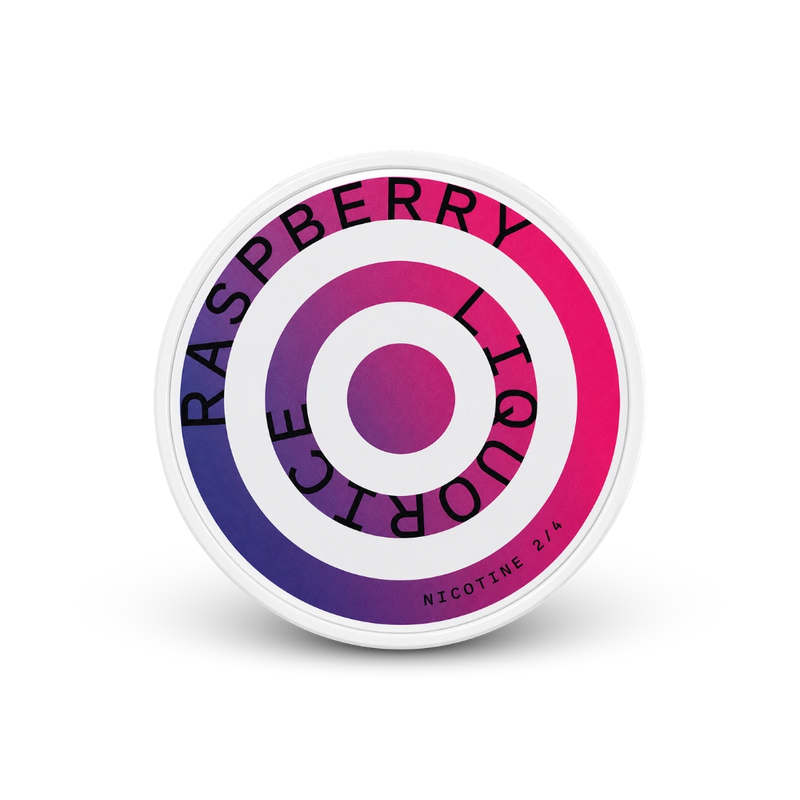 HELWIT Raspberry Liquorice Slim – nikotin zacskók doboza