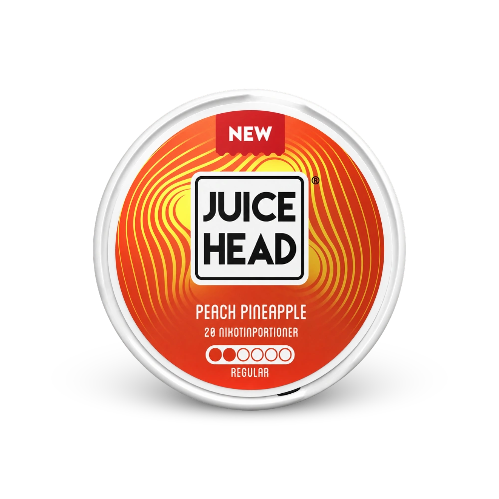 Juice Head Peach Pineapple Regular – nikotinpárnák doboza