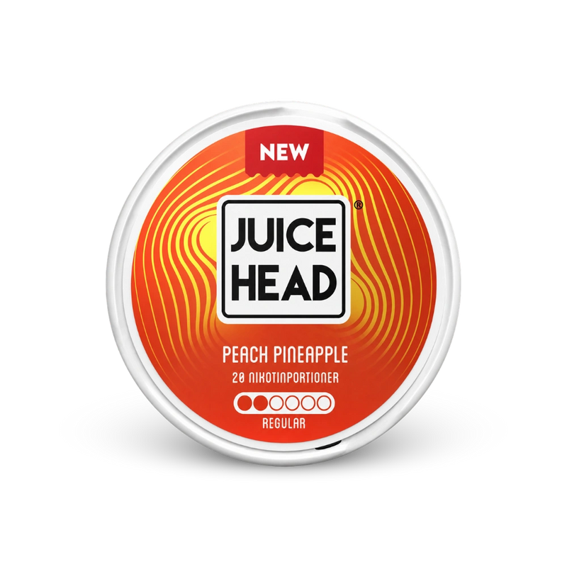 Juice Head Peach Pineapple Regular – nikotinpárnák doboza
