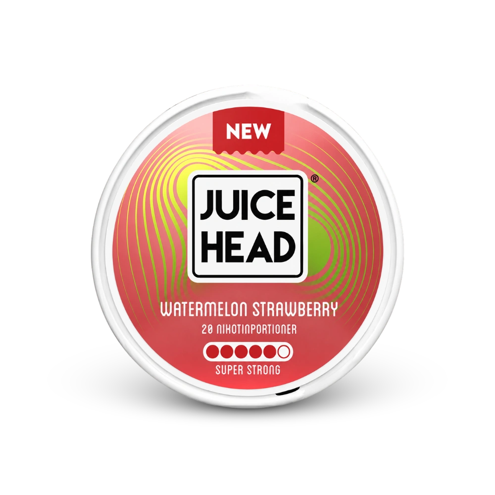 Juice Head Watermelon Strawberry Super Strong – nikotin zacskók doboza