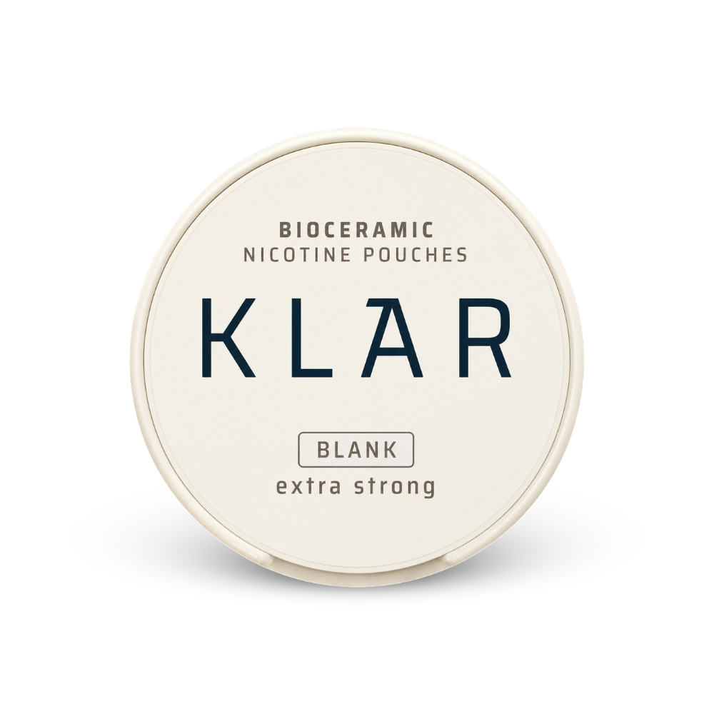 KLAR Blank Extra Strong Slim – nikotintartalmú tasak doboza