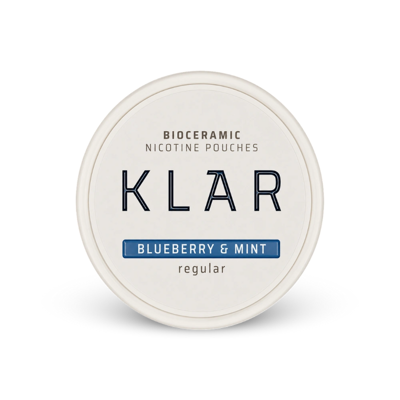 KLAR Blueberry Mint Regular Mini – nikotinpárnák doboza