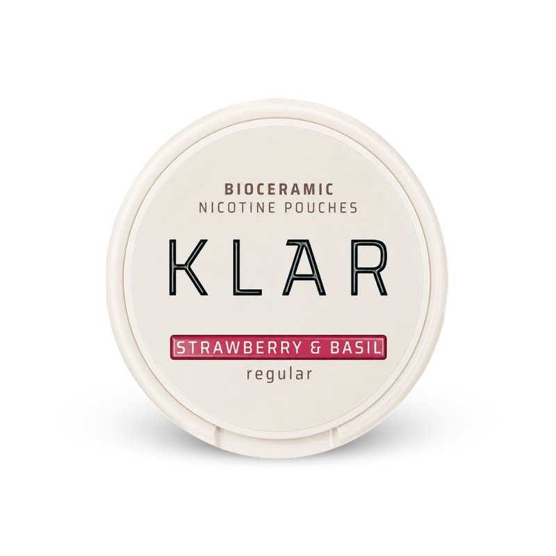 KLAR Strawberry Basil Regular Mini – nikotin zsákok doboza