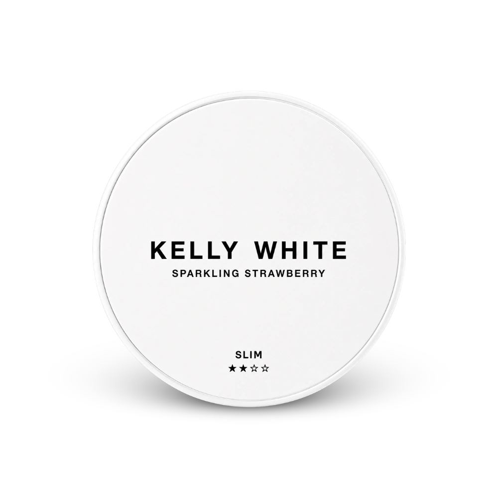 Kelly White Sparkling Strawberry Slim – nikotin zacskók doboza