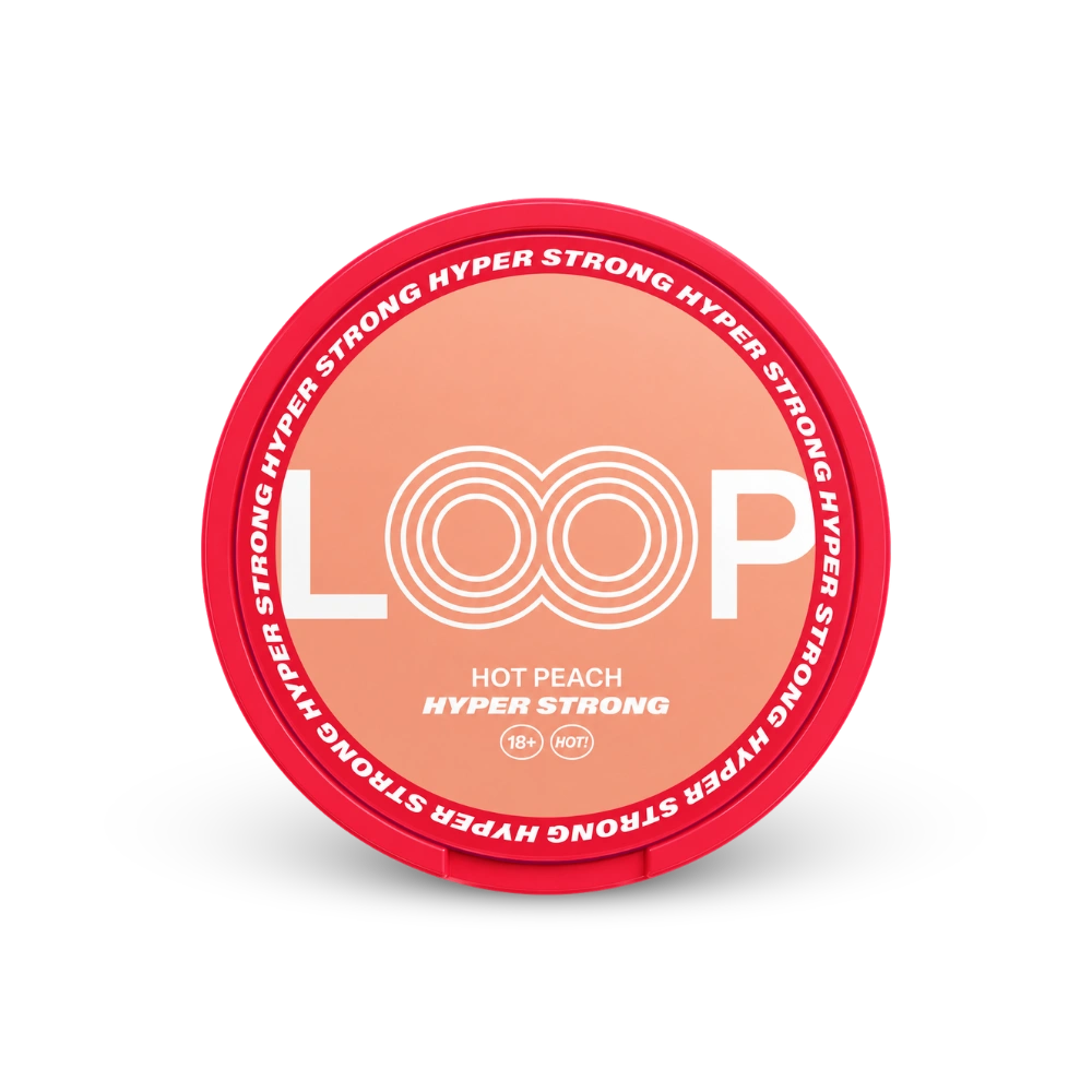 Loop Hot Peach Hyper Strong – nikotinpárnák doboza