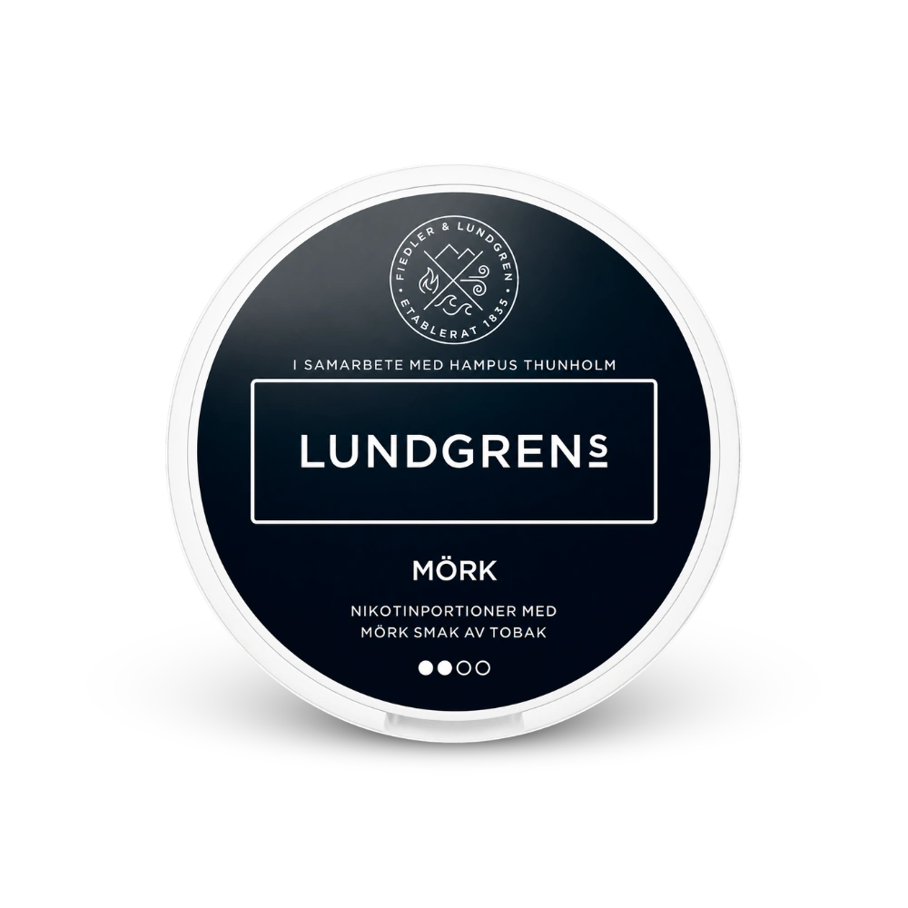 Lundgrens Mörk – nikotin tasak doboza