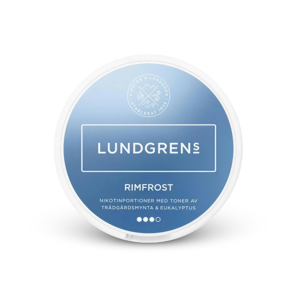 Lundgrens Rimfrost – nikotin tasak doboza