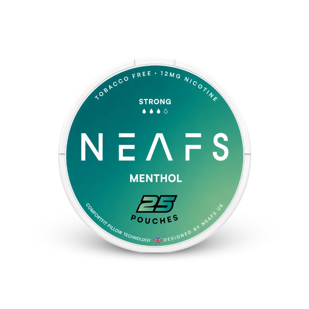 NEAFS Menthol Strong – nikotin zacskók doboza