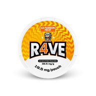 RAVE La Passion Fruit 32.5mg – nikotin zacskók doboza