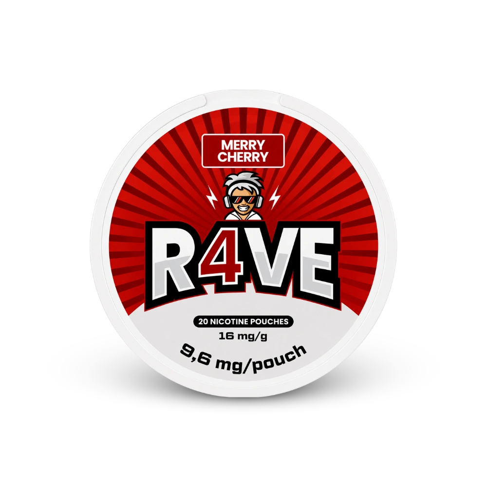 RAVE Merry Cherry 16mg – nikotintasak doboza
