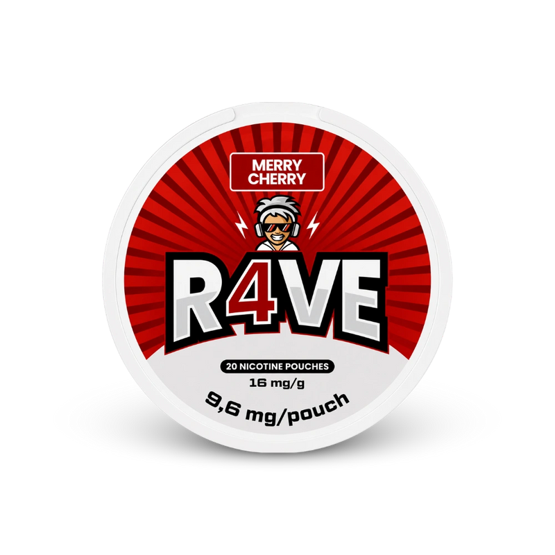 RAVE Merry Cherry 16mg – nikotintasak doboza