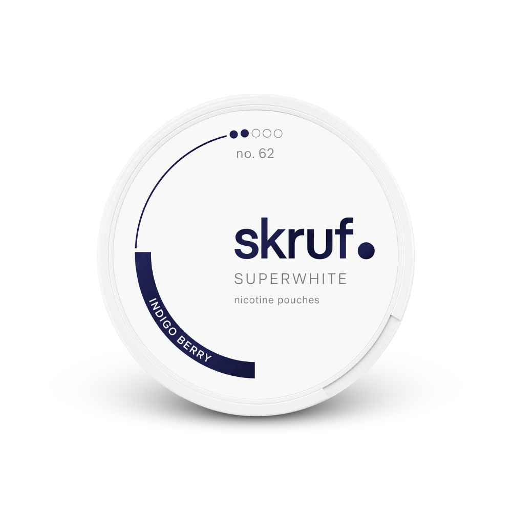 SKRUF Indigo Berry S2 – nikotin zacskók doboza