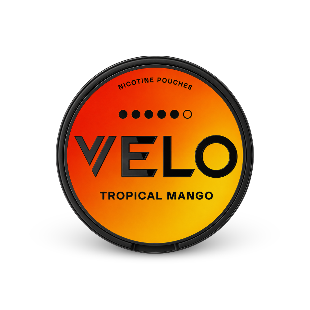 VELO Tropical Mango High Nic – nikotin tasak doboza